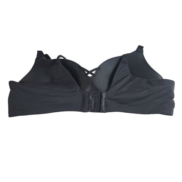 Torrid Curve Dream WireFree Bra Black 42B Full Coverage Adj Seamless Criss Cross - Picture 5 of 10